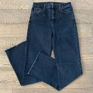 L.T.J. Letter To Juliet Venice High Rise Raw Hem Straight Leg Jeans